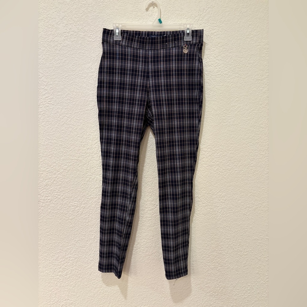 Tommy Hilfiger Plaid Ankle Pants Women’s Size 12 Slim Fit Stretch Dress Pants